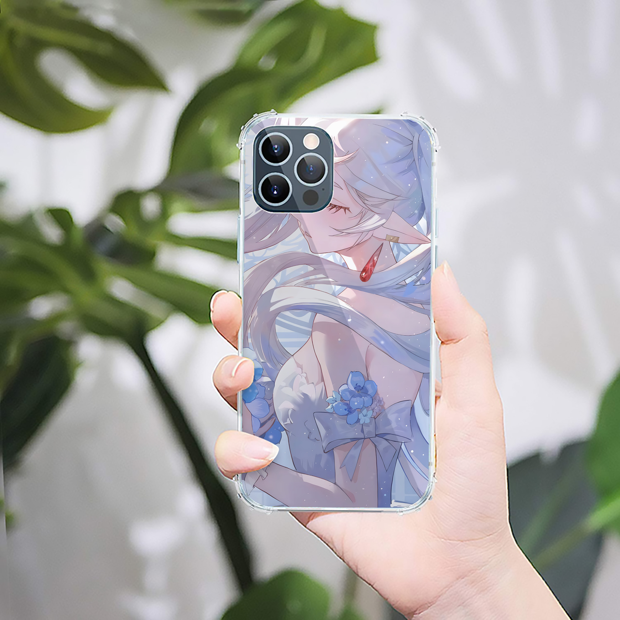 （画像用） 葬送のフリーレン Frieren 【iPhone 12シリーズ対応】透明スマホケース（クリアソフトケース）